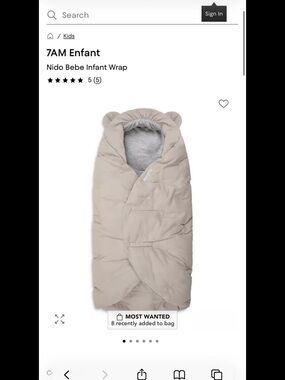 7AM Enfant Nido Bebe Infant Wrap - Beige